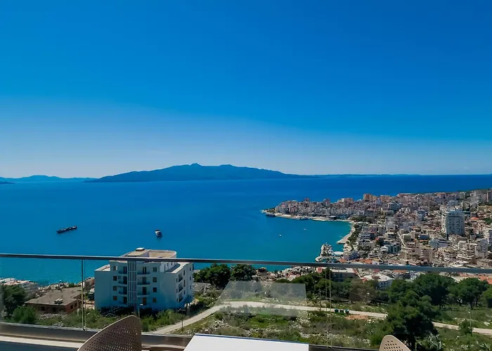 Sunset Shoreline Saranda - Sea View - Free Private Parking - Pool